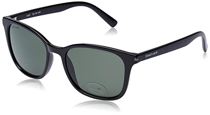 Fastrack Black Square Sunglasses (P418GR1)
